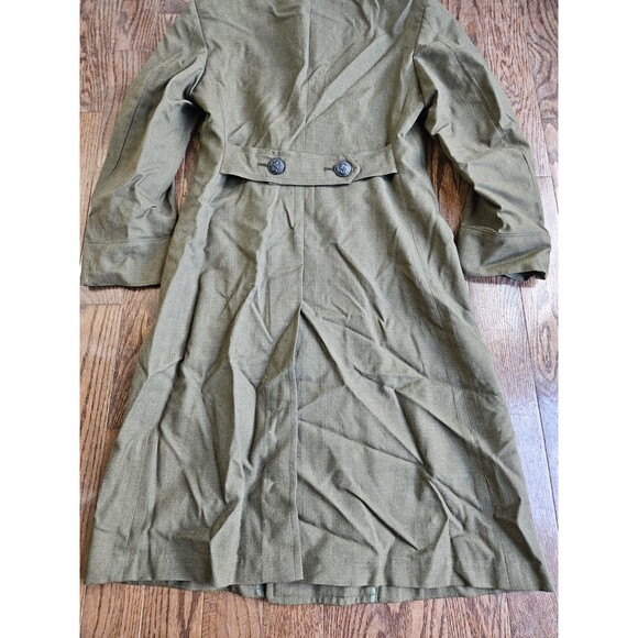 US Military Marine Corps Green Wool Uniform Overcoat Size 34s Goodstein Bros. - Picture 16 of 16